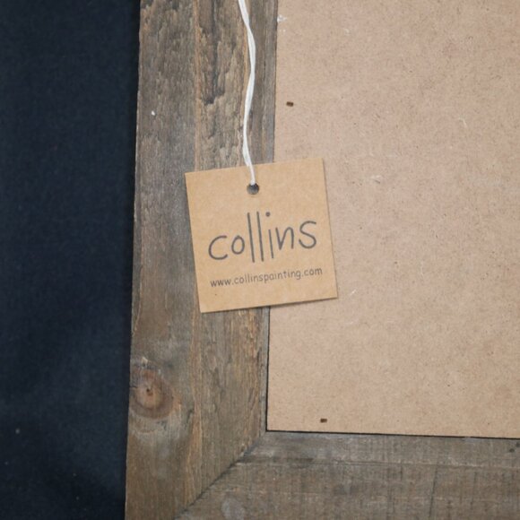 Momma Is The Queen Burlap Print With Distressed Black Frame 10.5"x12" By Collins - Picture 3 of 5